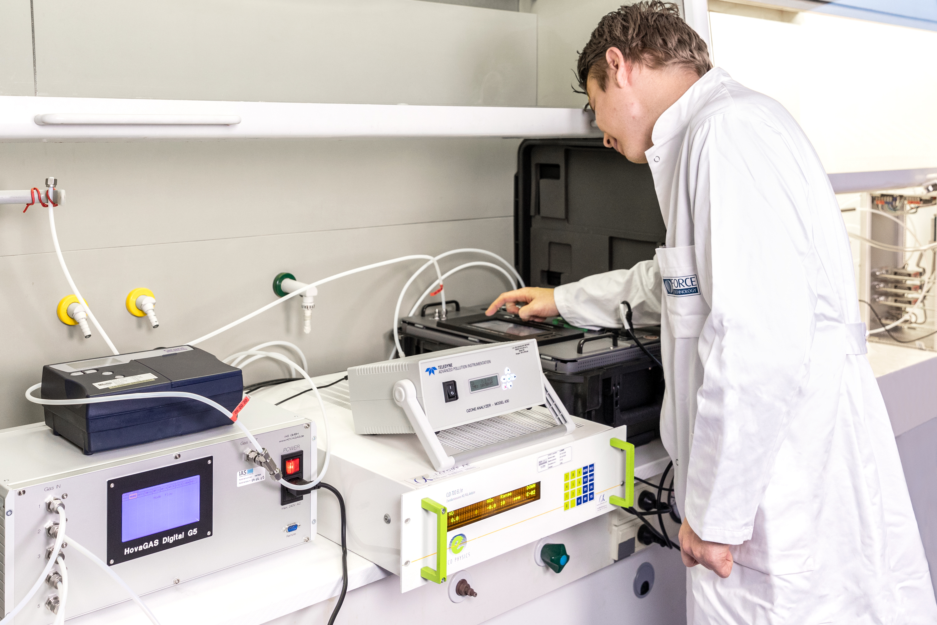 Calibration of gassensores at the sensorlaboratory at FORCE Technology