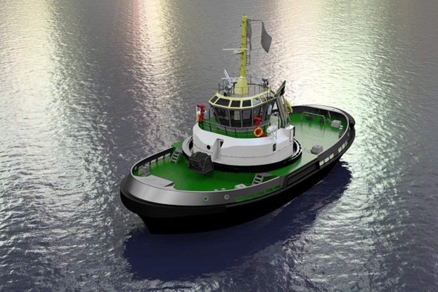 Simulator vessel carousel tug