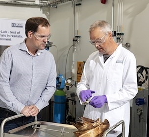 Komponent fremvises i HPHT lab