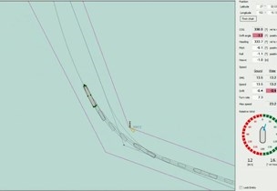Brisbane corner approach channel