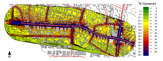 Noise pollution GIS map
