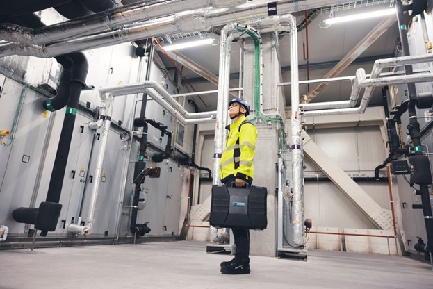 Man standing in a building