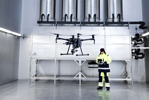 Drone testing in climate chamber