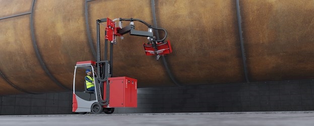 Scanning large welded structure with p-scan