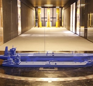 Wind tunnel model testing, ship model, vessel model, wind tunnel facility, FORCE Technology, , aerodynamic test,