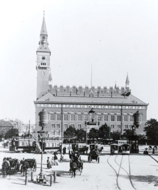 Gammelt billede af Koebenhavns raadhus