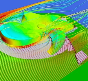 Cfd simulation of the blue planet