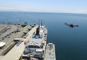 Measuring systems for emissions from ships
