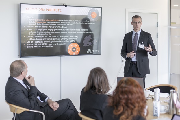 Martin Møller, Alexandra Institute, presents a new project in cooperation with FORCE Technology.
