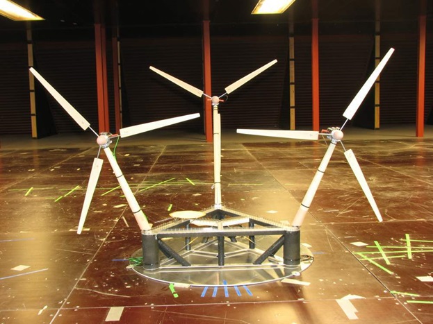 Wind turbine model in our wind tunnel
