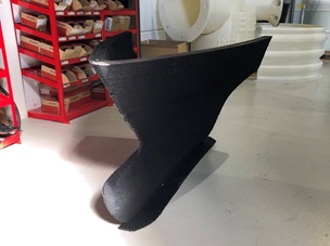 3D-printet skibsmodel
