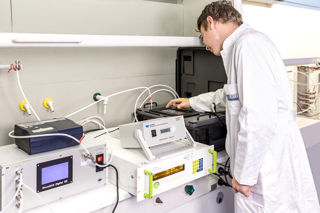 Calibration of gassensores at the sensorlaboratory at FORCE Technology