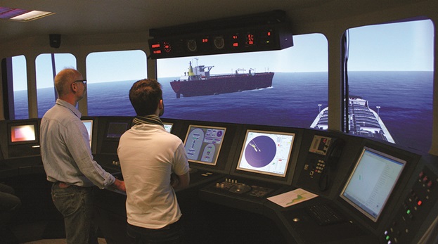 Fuld mission Skibsbrosimulator, simulatorstudier, simulatortræning, FORCE Technology