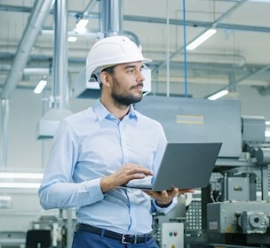 Man with laptop