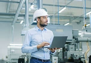 Man with laptop