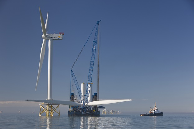 Mounting of wind turbine