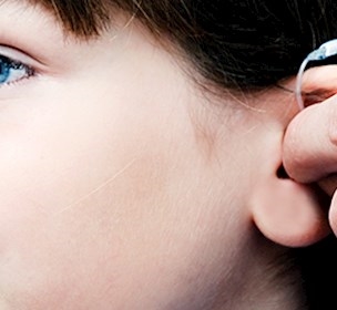 Child, hearing aids