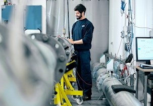 Flow calibration man