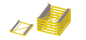 Dual anode stackable anode sled