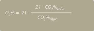 Omregning mellem CO2 og O2