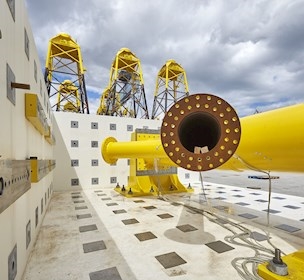 Fatigue test of offshore foundation node at Lindø Component and Structure Testing A/S