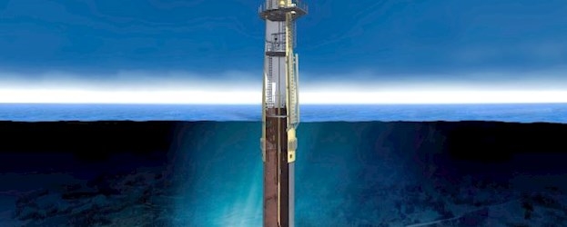 Wind mill at sea
